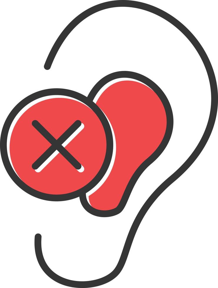 Deaf Filled Retro vector