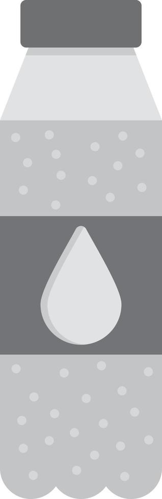 Water Bottle Flat Greyscale vector