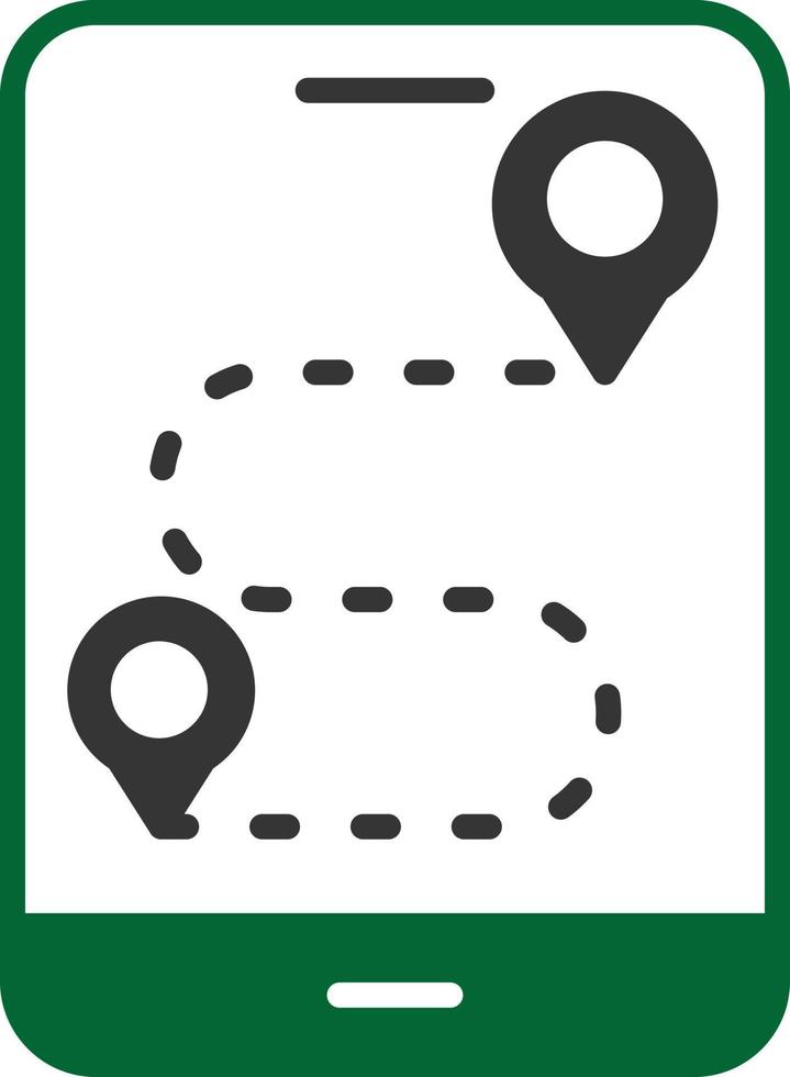 Gps Glyph Two Color vector