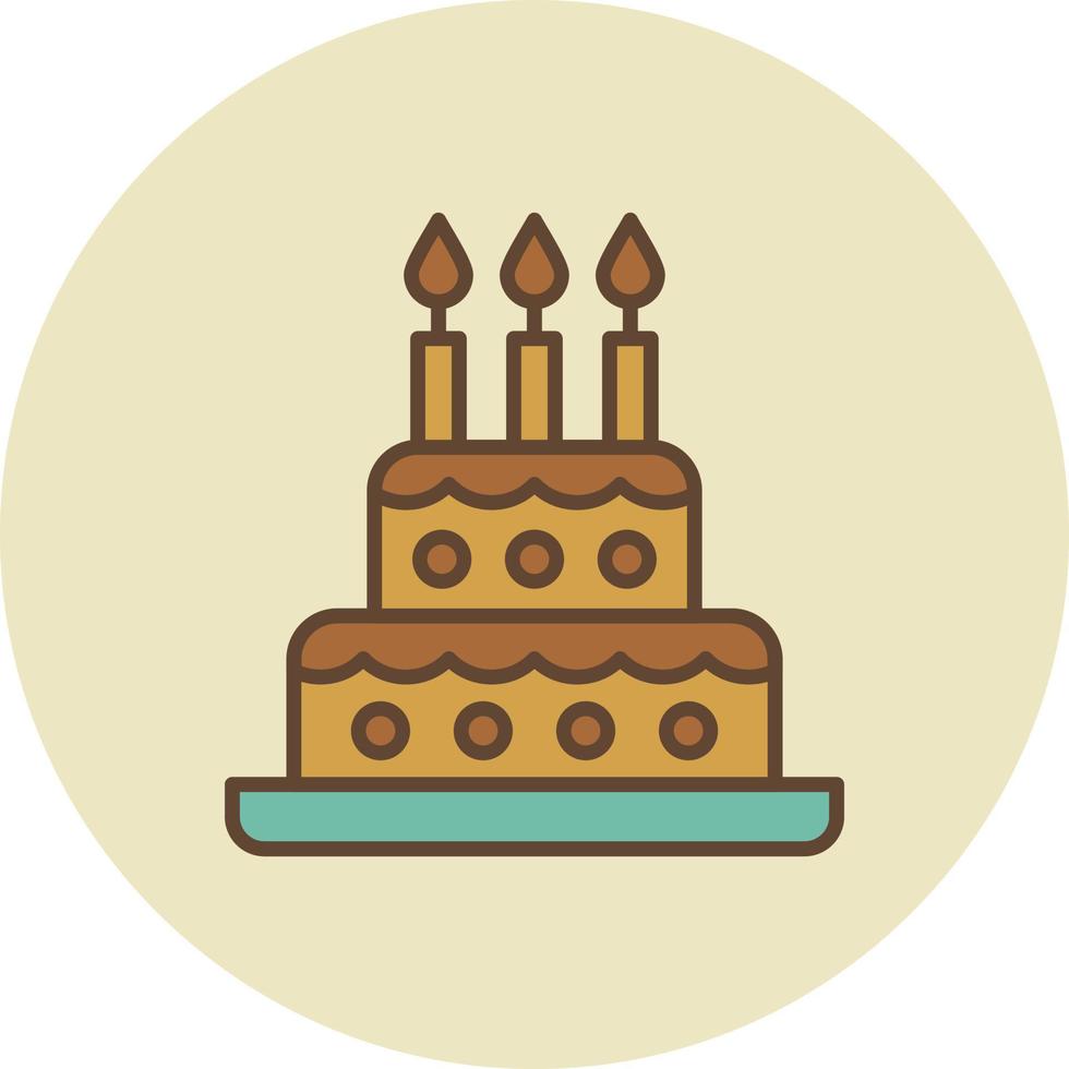 Cake Filled Retro vector