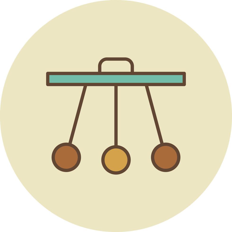 Pendulum Filled Retro vector