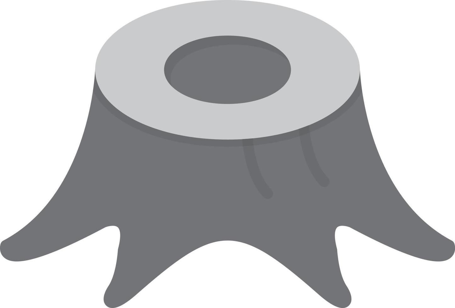 Flashlight Flat Greyscale vector