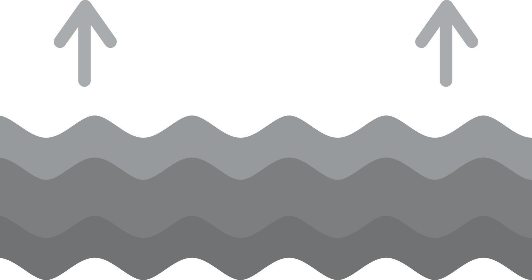 High Tide Flat Greyscale vector
