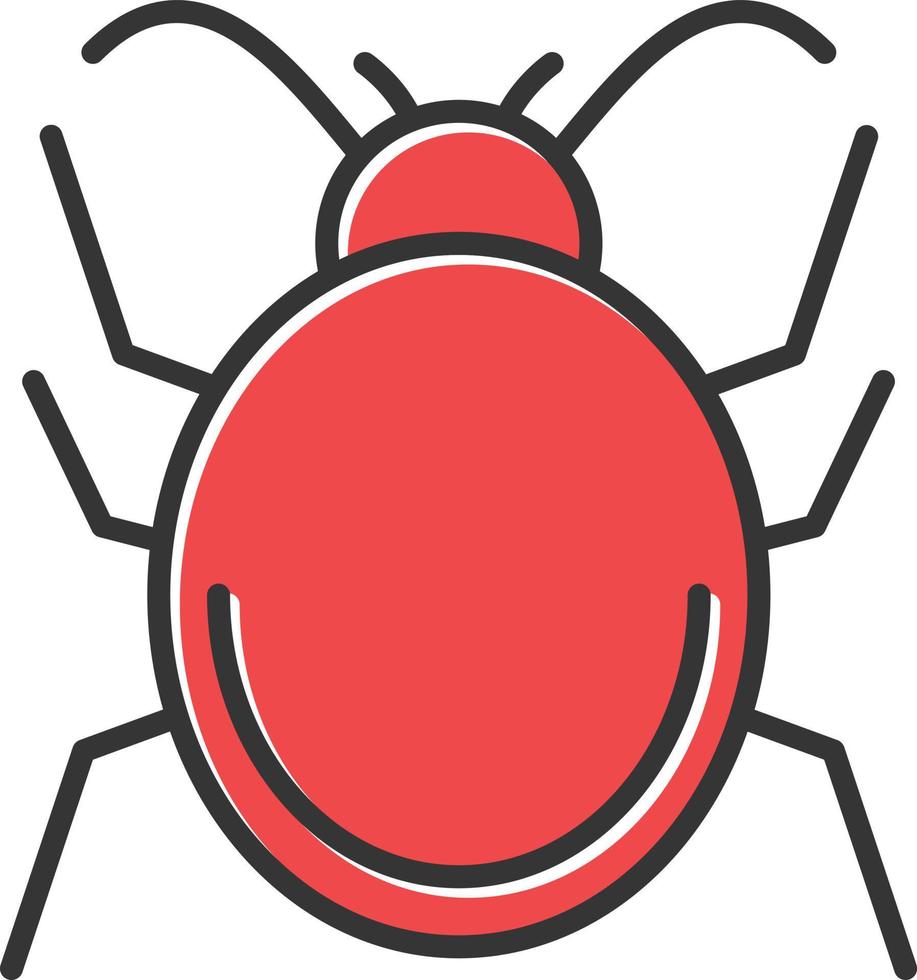 Bug Filled Retro vector