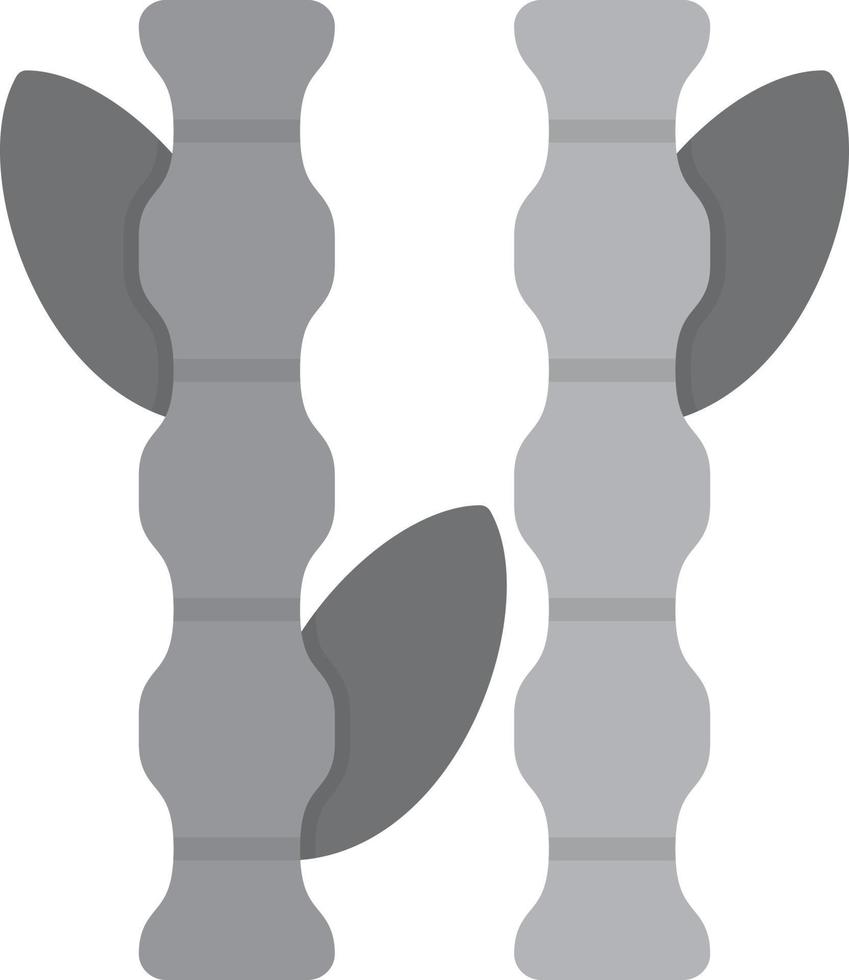 Bamboo Flat Greyscale vector