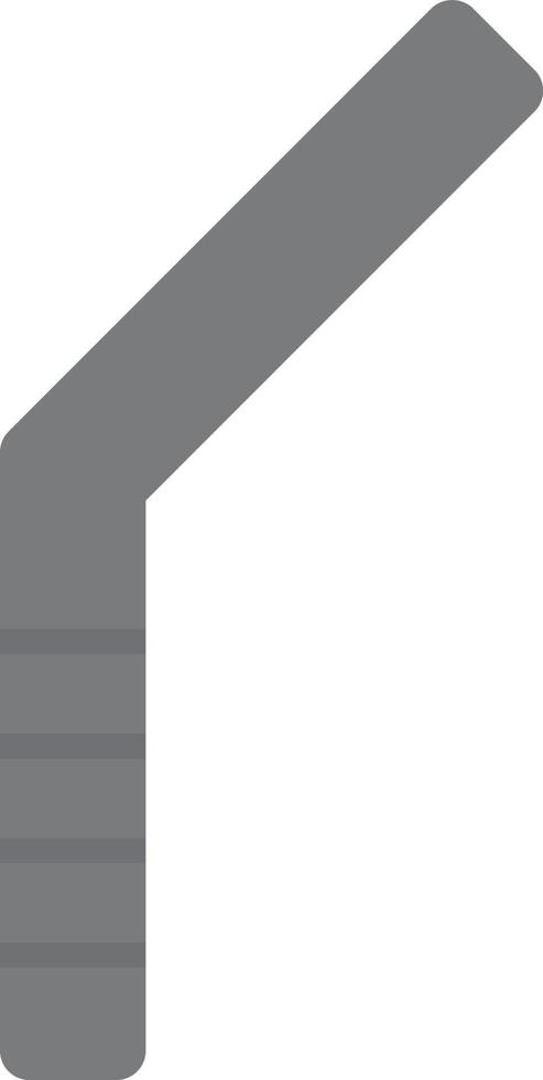 Drinking Straw Flat Greyscale vector