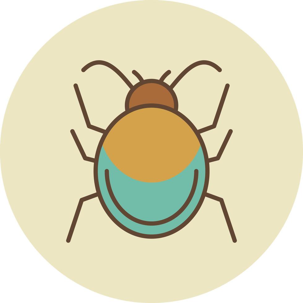 Bug Filled Retro vector