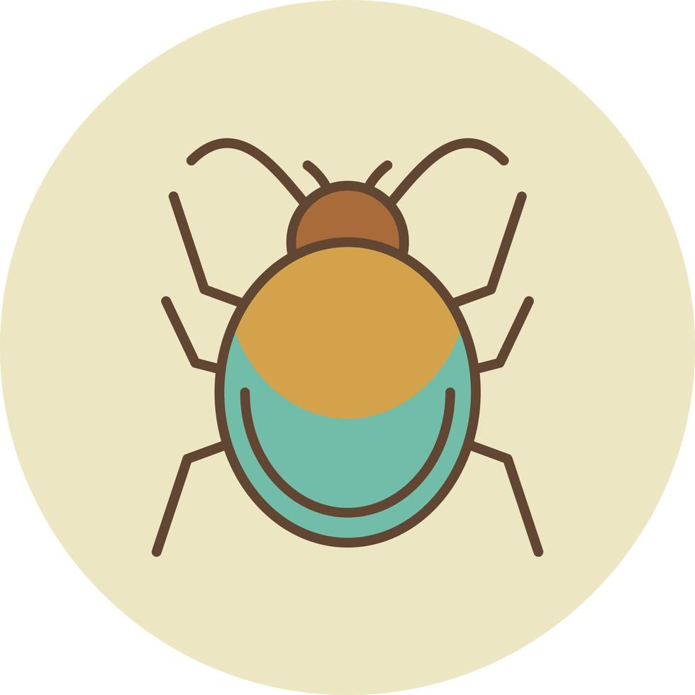 Bug Filled Retro vector