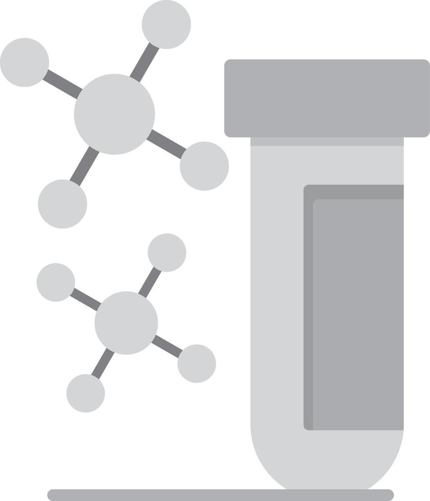 Chemistry Flat Greyscale vector