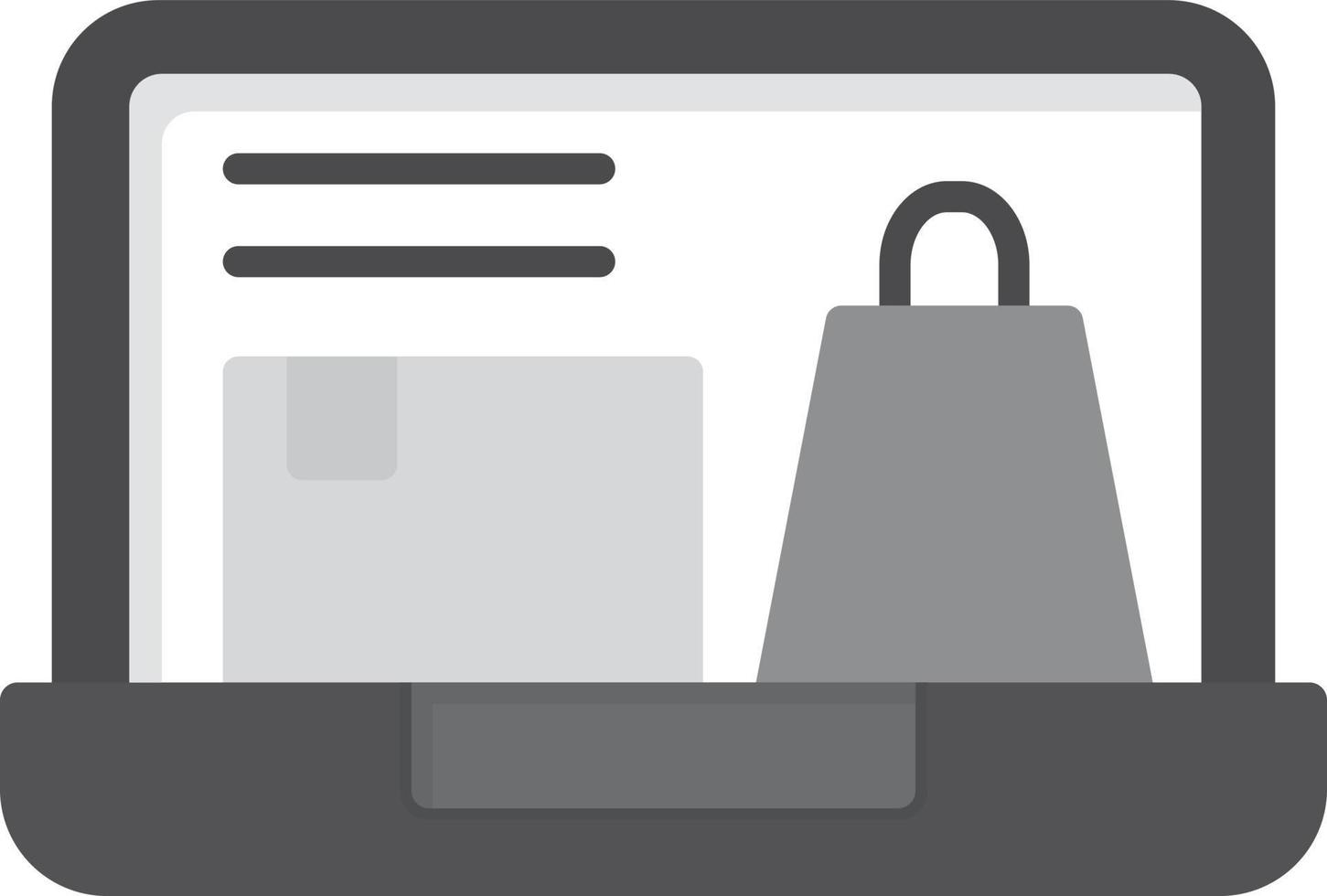 Product Flat Greyscale vector