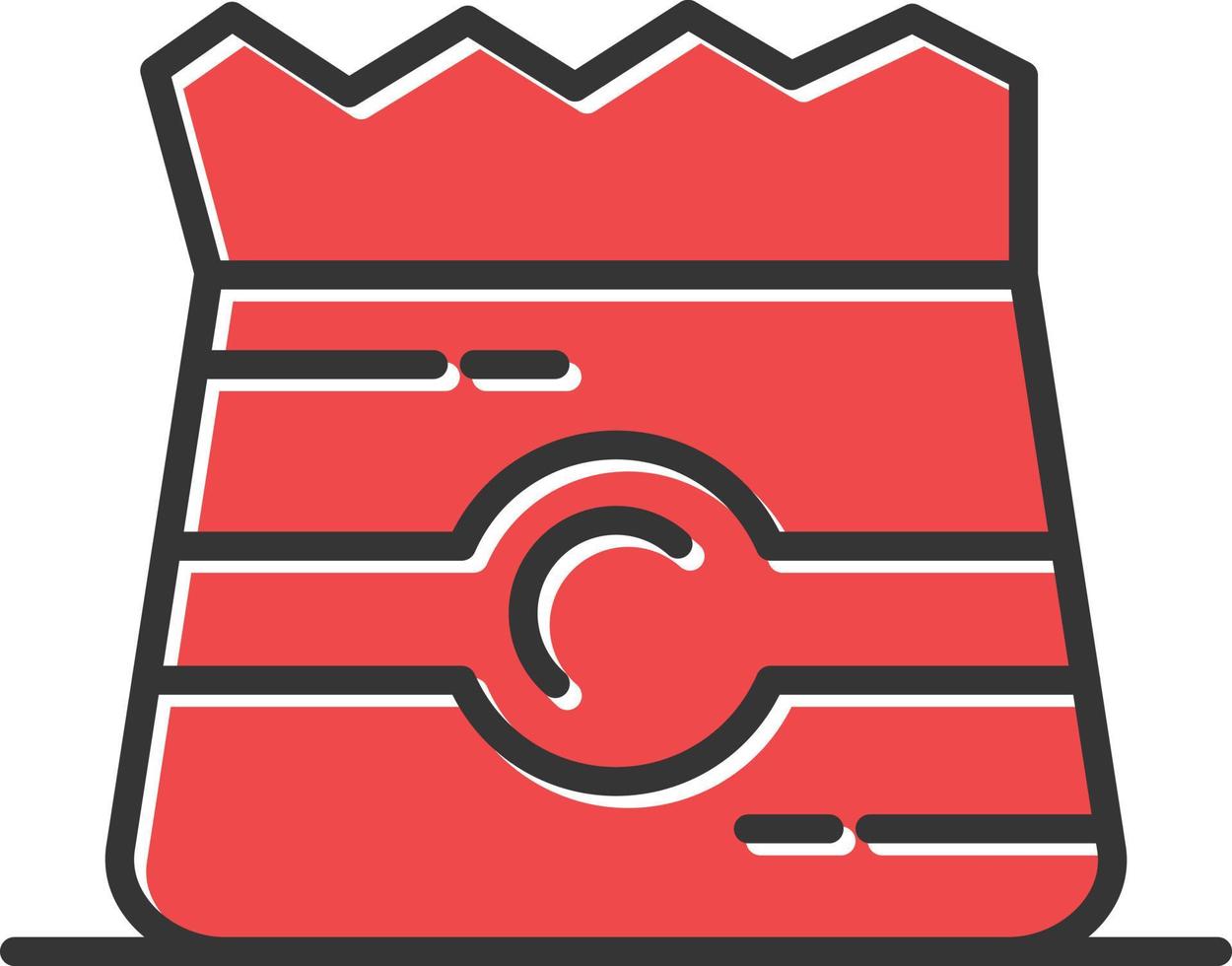 Bag Filled Retro vector
