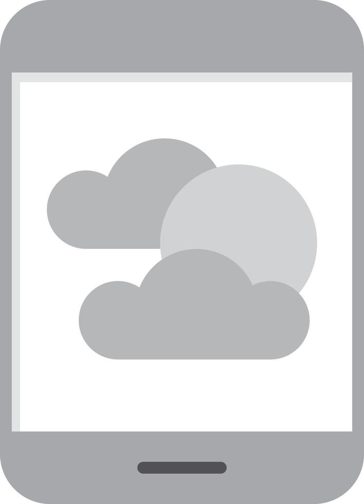 Weather Forecas Flat Greyscale vector