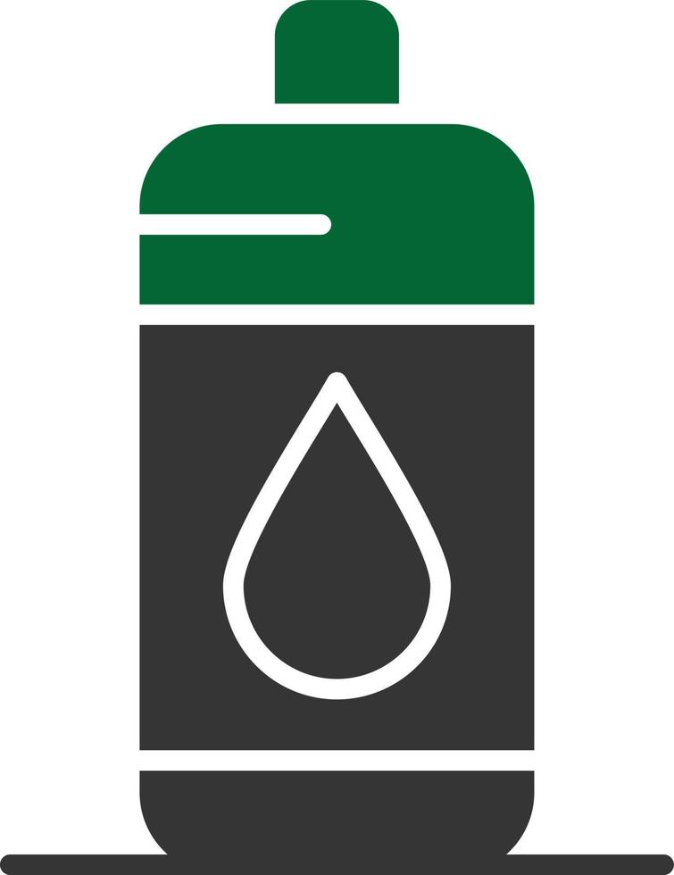 Water Bottle Glyph Two Color vector