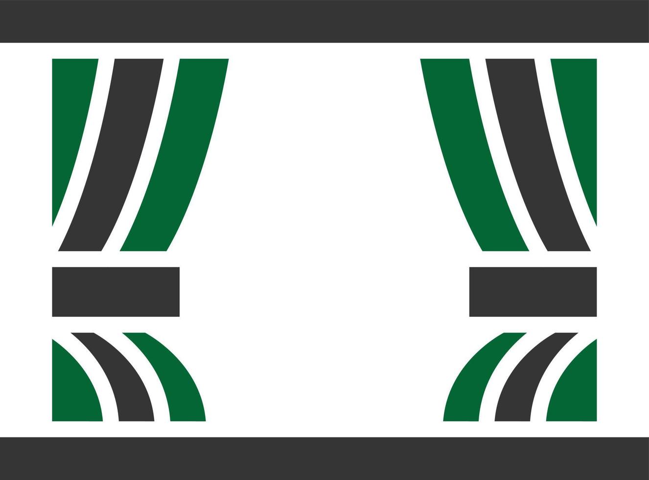 Curtains Glyph Two Color vector