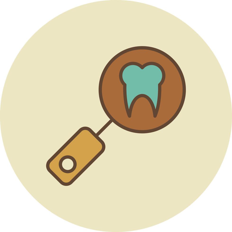 Denture Filled Retro vector