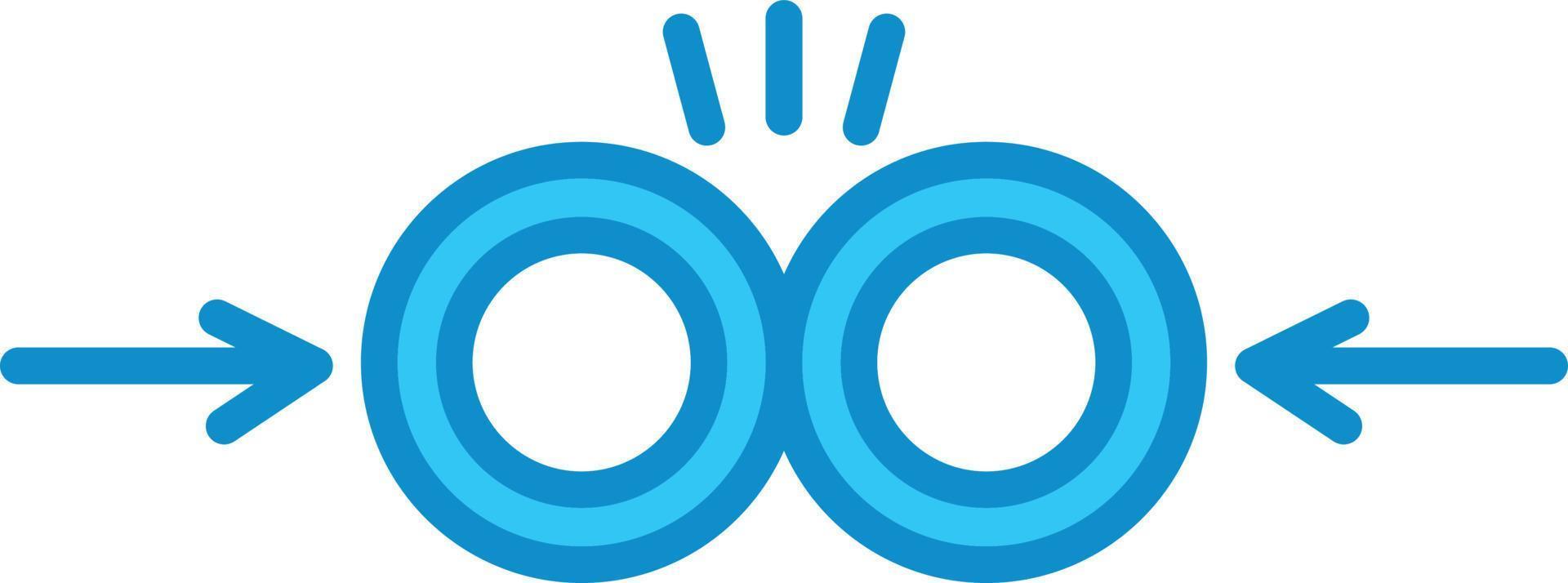 Collision Filled Icon vector