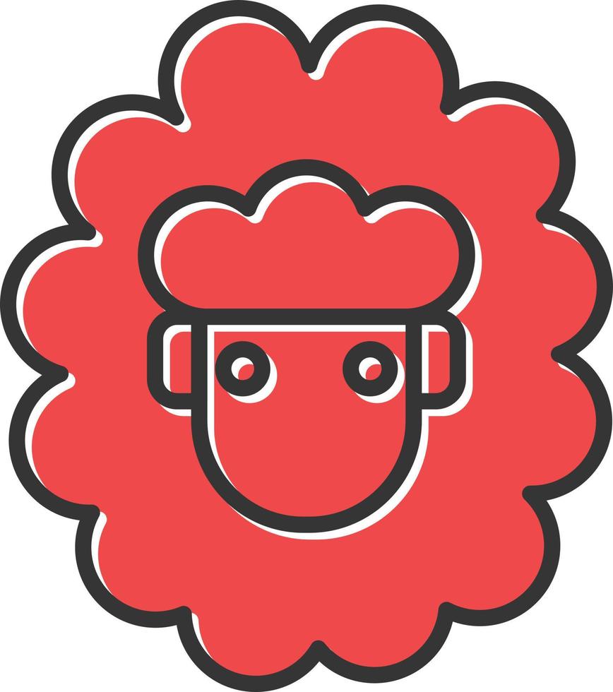 Sheep Filled Retro vector