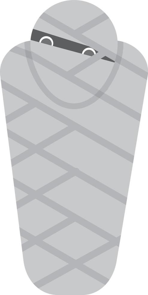 momia plana en escala de grises vector