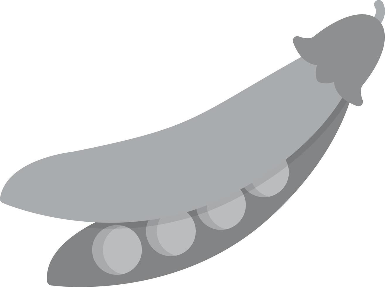 Peas Flat Greyscale vector