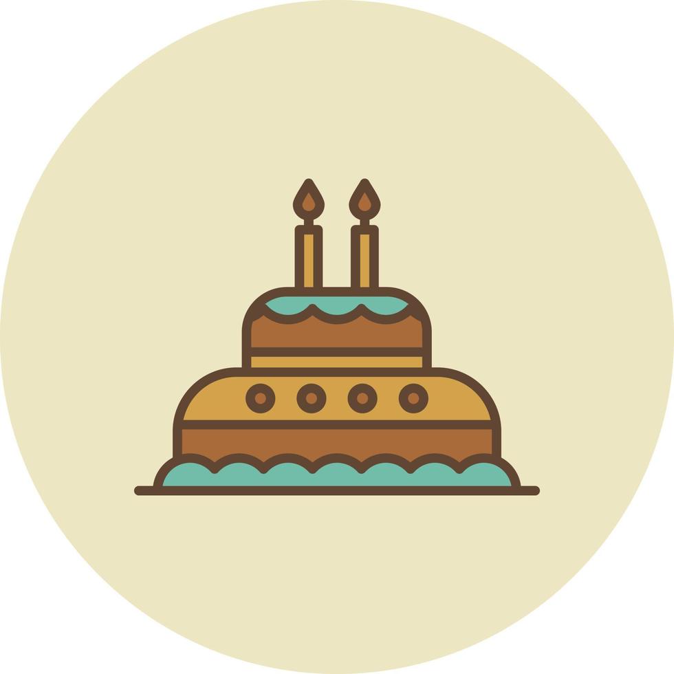 Cake Filled Retro vector