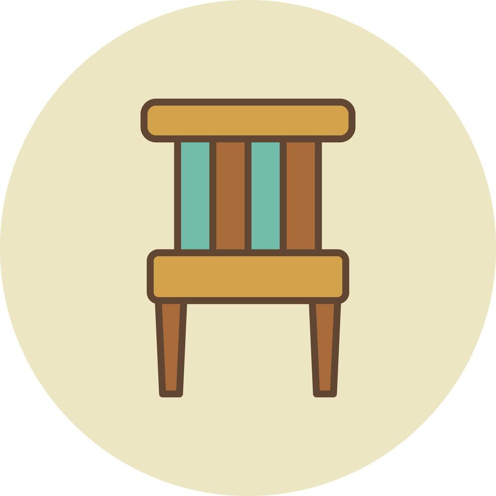 Chair Filled Retro vector