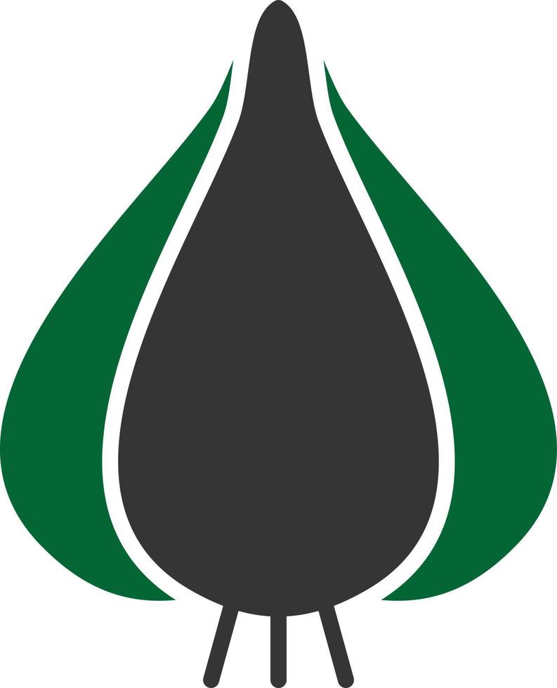 Garlic Glyph Two Color vector