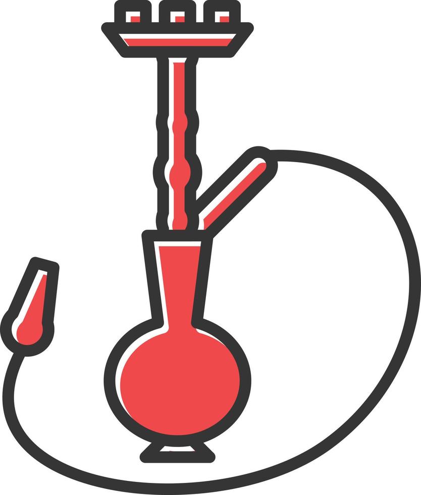 Hookah Filled Icon vector