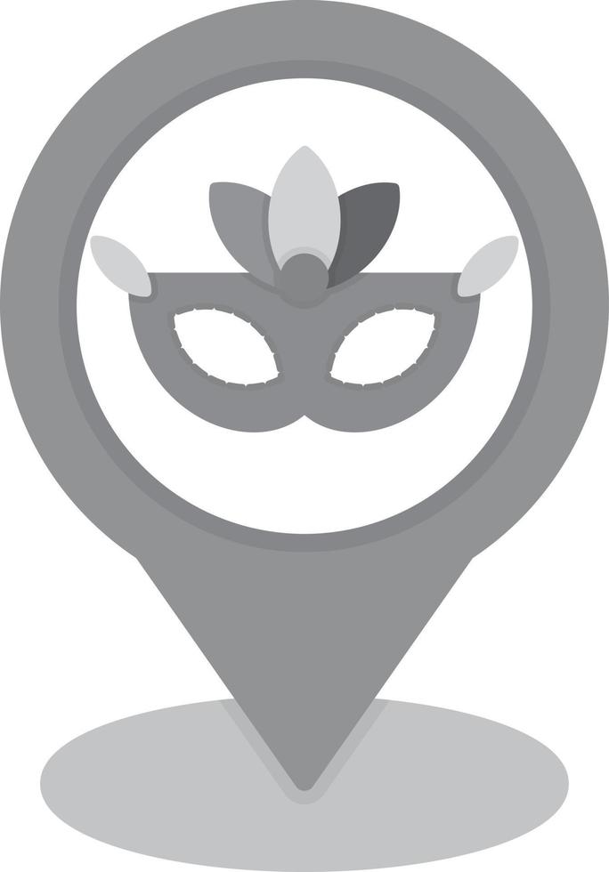 Location Flat Greyscale vector