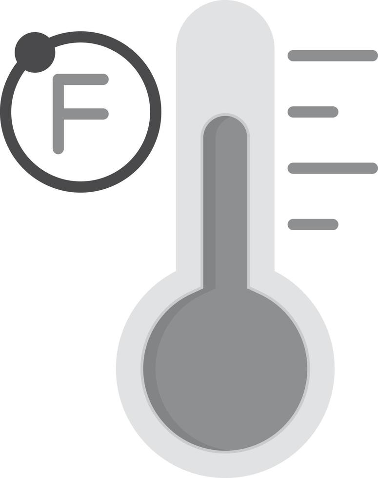 Fahrenheit Flat Greyscale vector