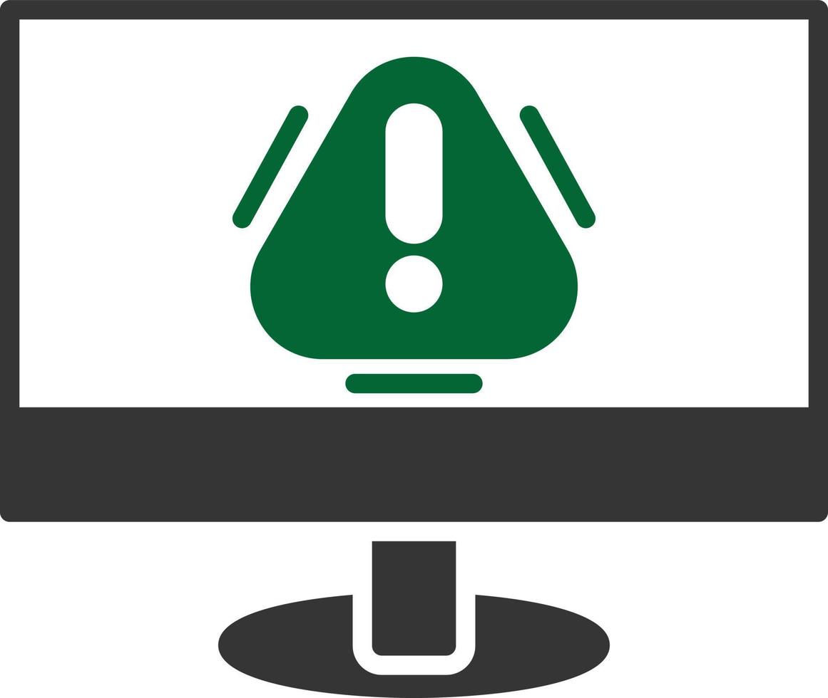 Alert Glyph Two Color vector