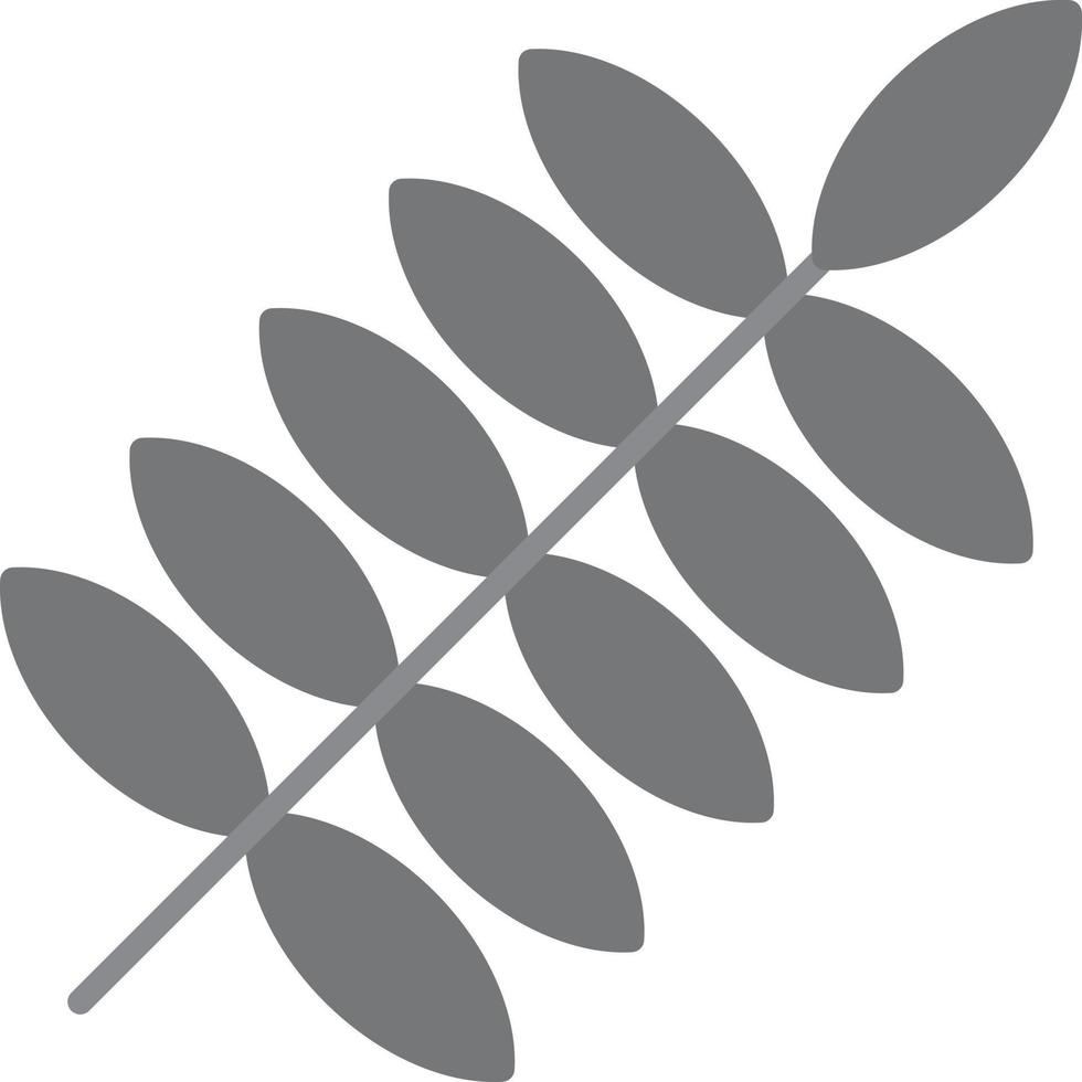 Fern Flat Greyscale vector