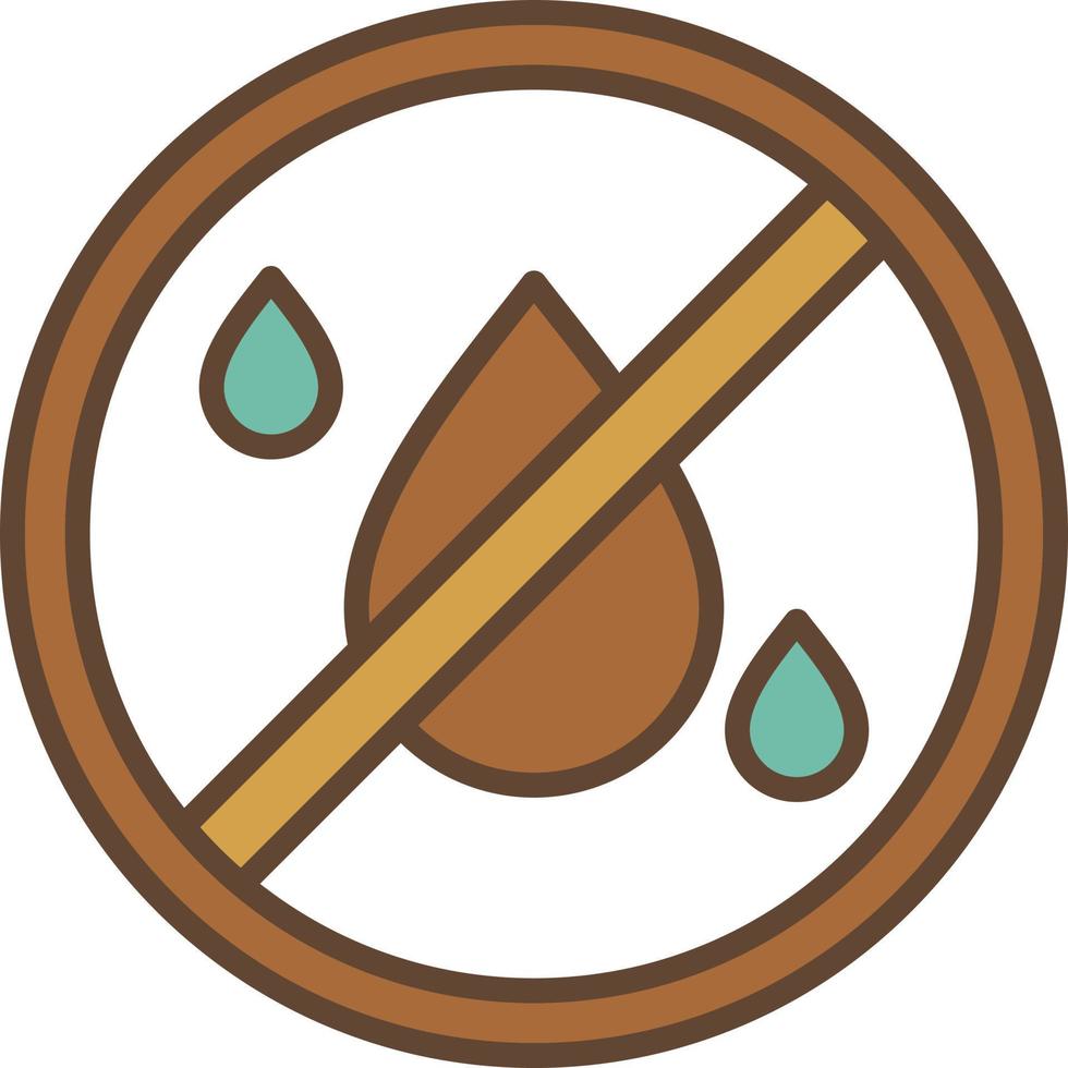 No Liquids Filled Retro vector