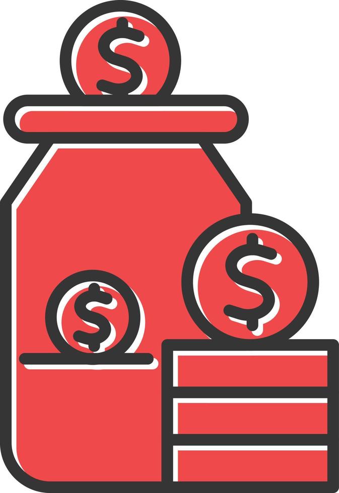 Save Money Filled Retro vector