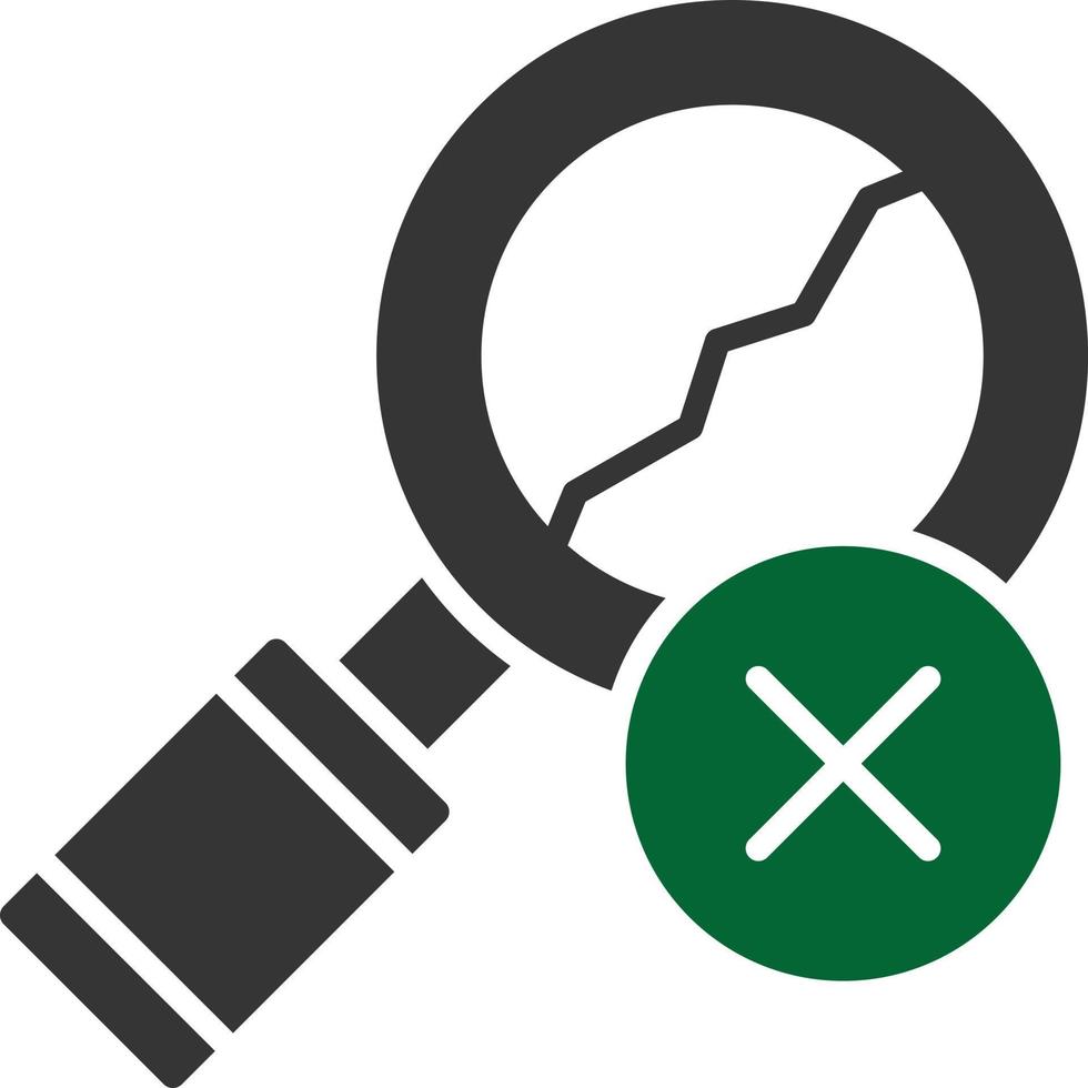 Damage Glyph Two Color vector