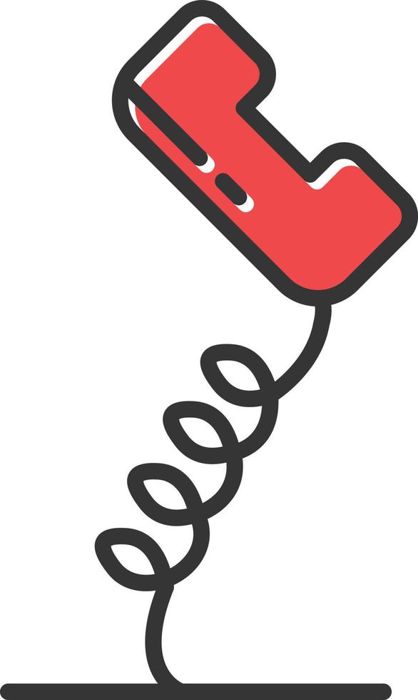 Telephone Filled Retro vector
