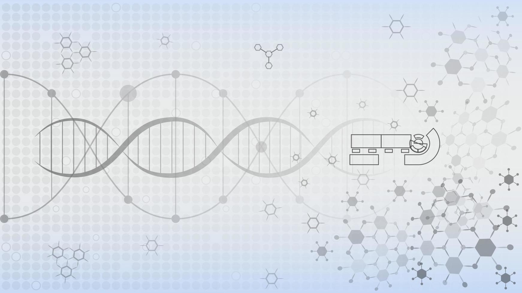 DNA molecules for Hi-tec interface white abstract digital technology ,vector illustration vector