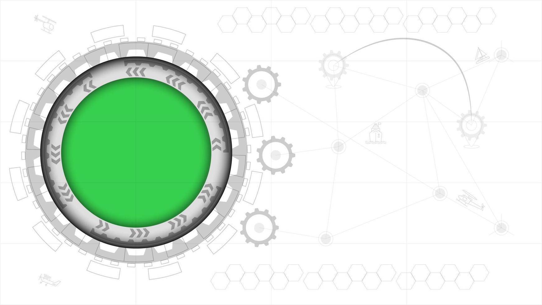 UI Hi-tec interface white abstract digital technology ,high technology for navigation concept ,vector illustration vector