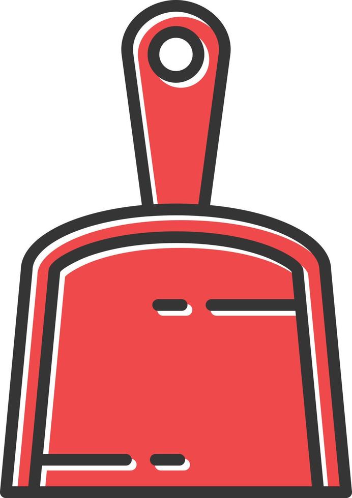 Dustpan Filled Retro vector