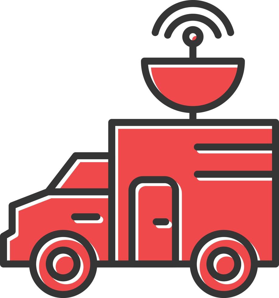 Van Filled Icon vector