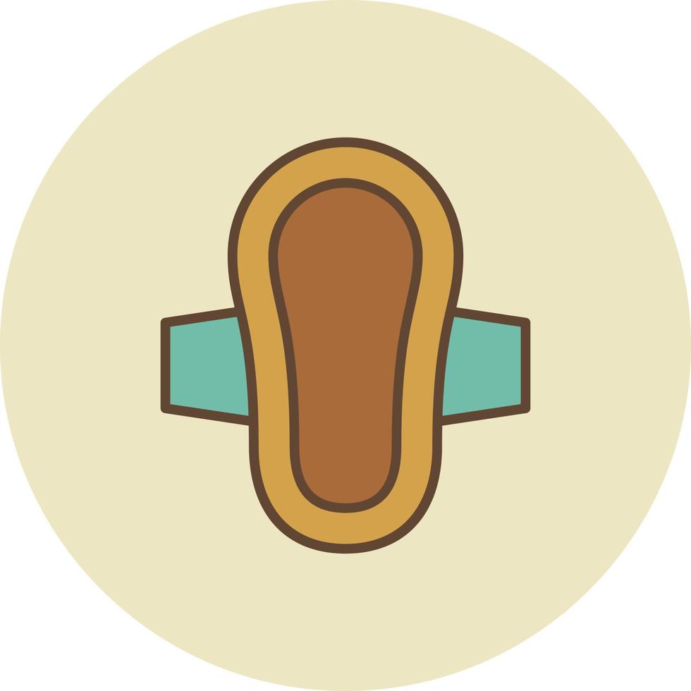 Sanitary Towel Filled Retro vector