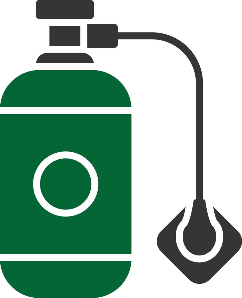 Oxygen Tank Glyph Two Color vector