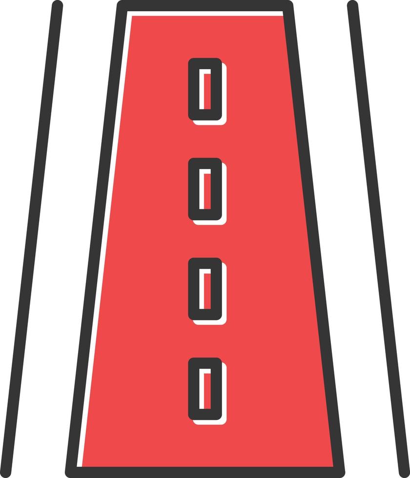Runway Filled Retro vector