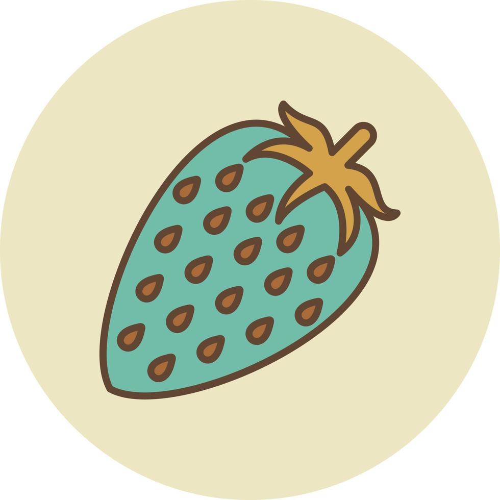 relleno de fresa retro vector