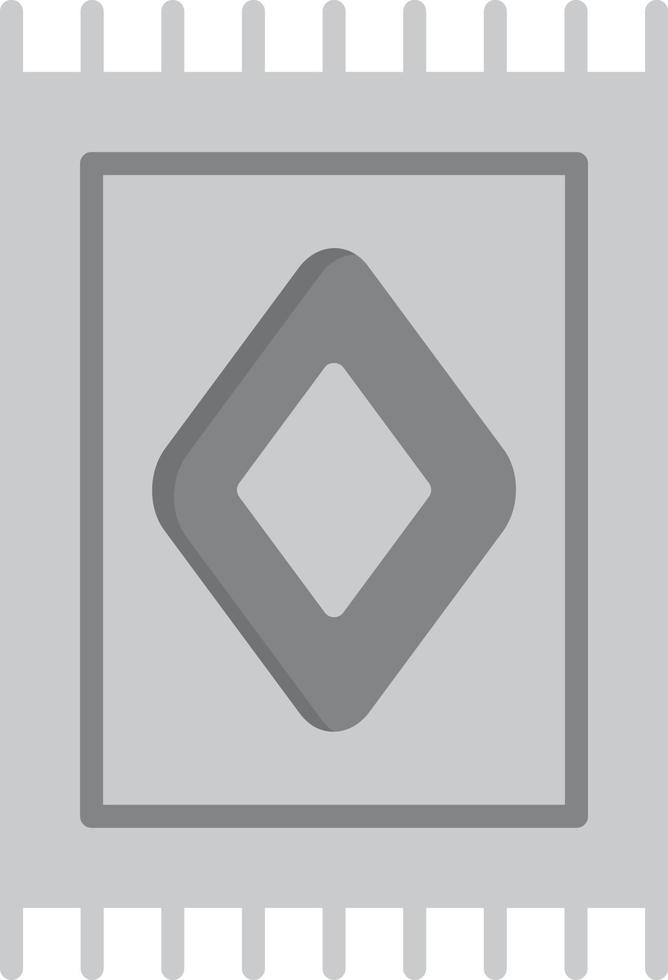 Carpet Flat Greyscale vector