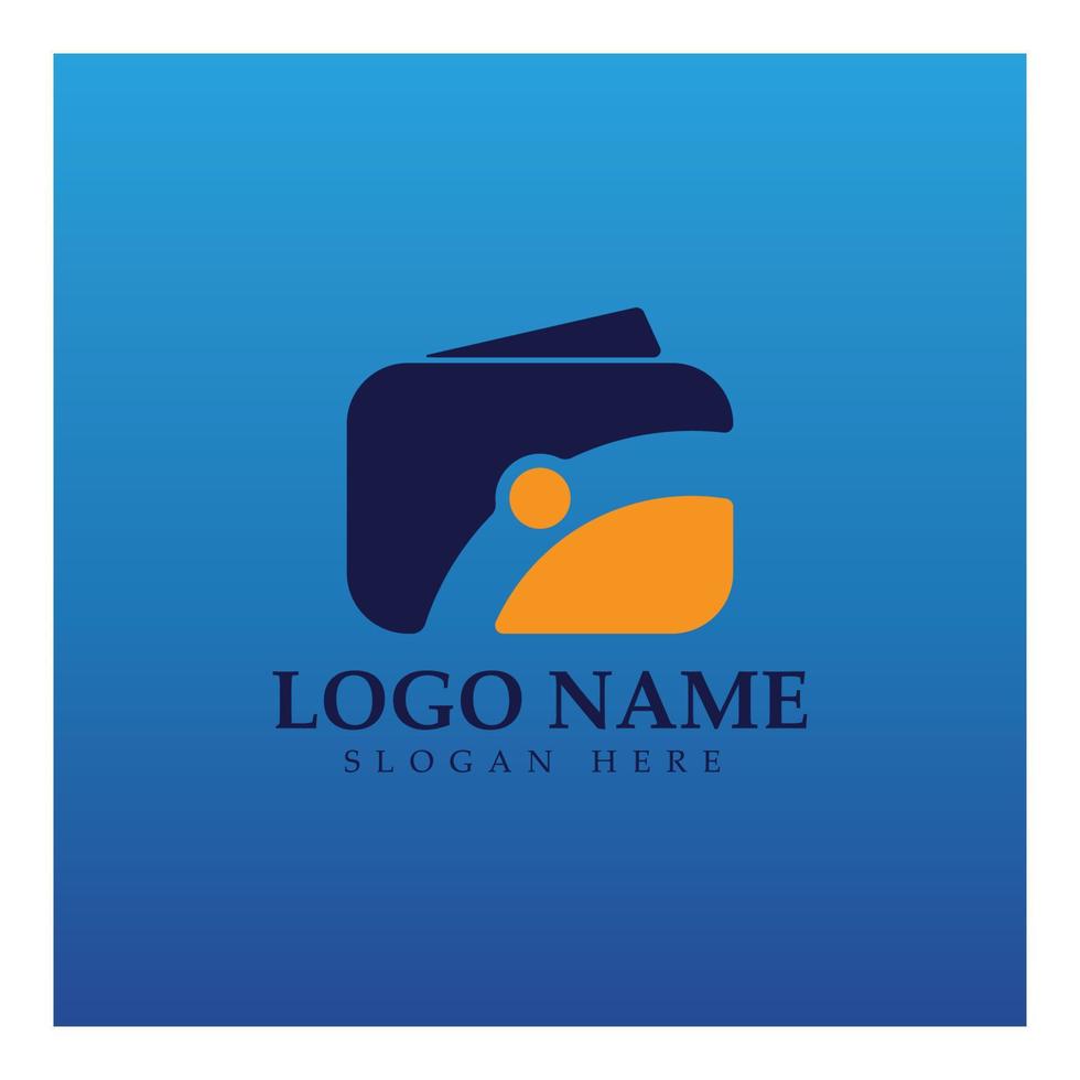 vector de icono de diseño de logotipo de billetera electrónica