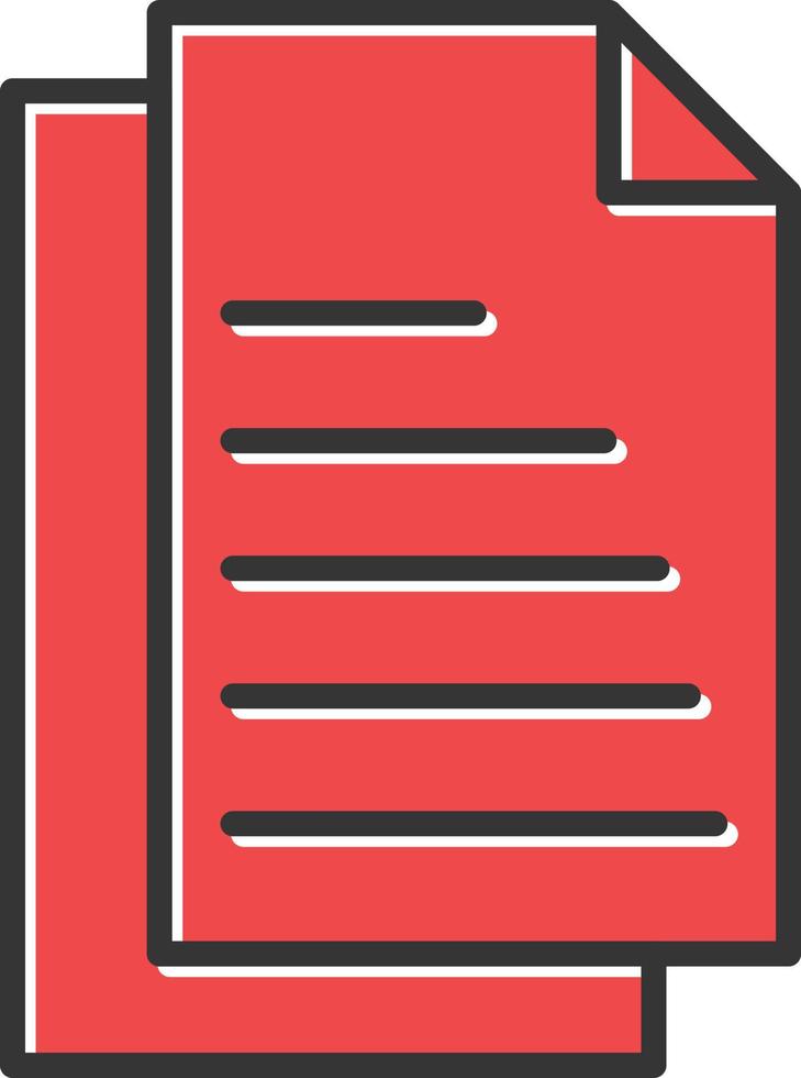 Document Filled Icon vector