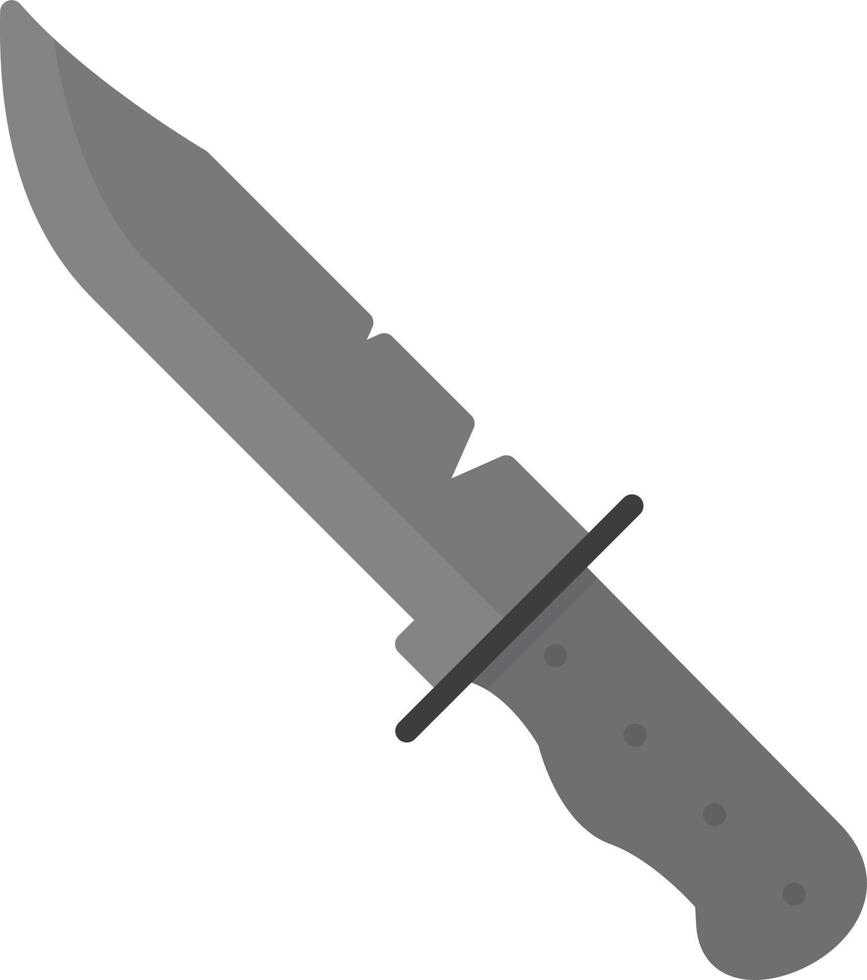 Knife Flat Greyscale vector