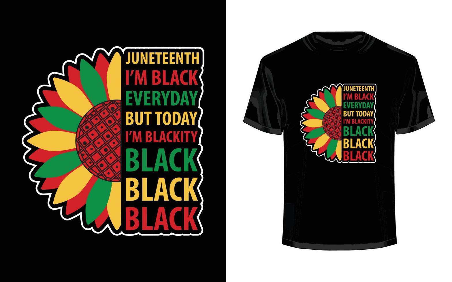 Juneteenth t shirt design vector
