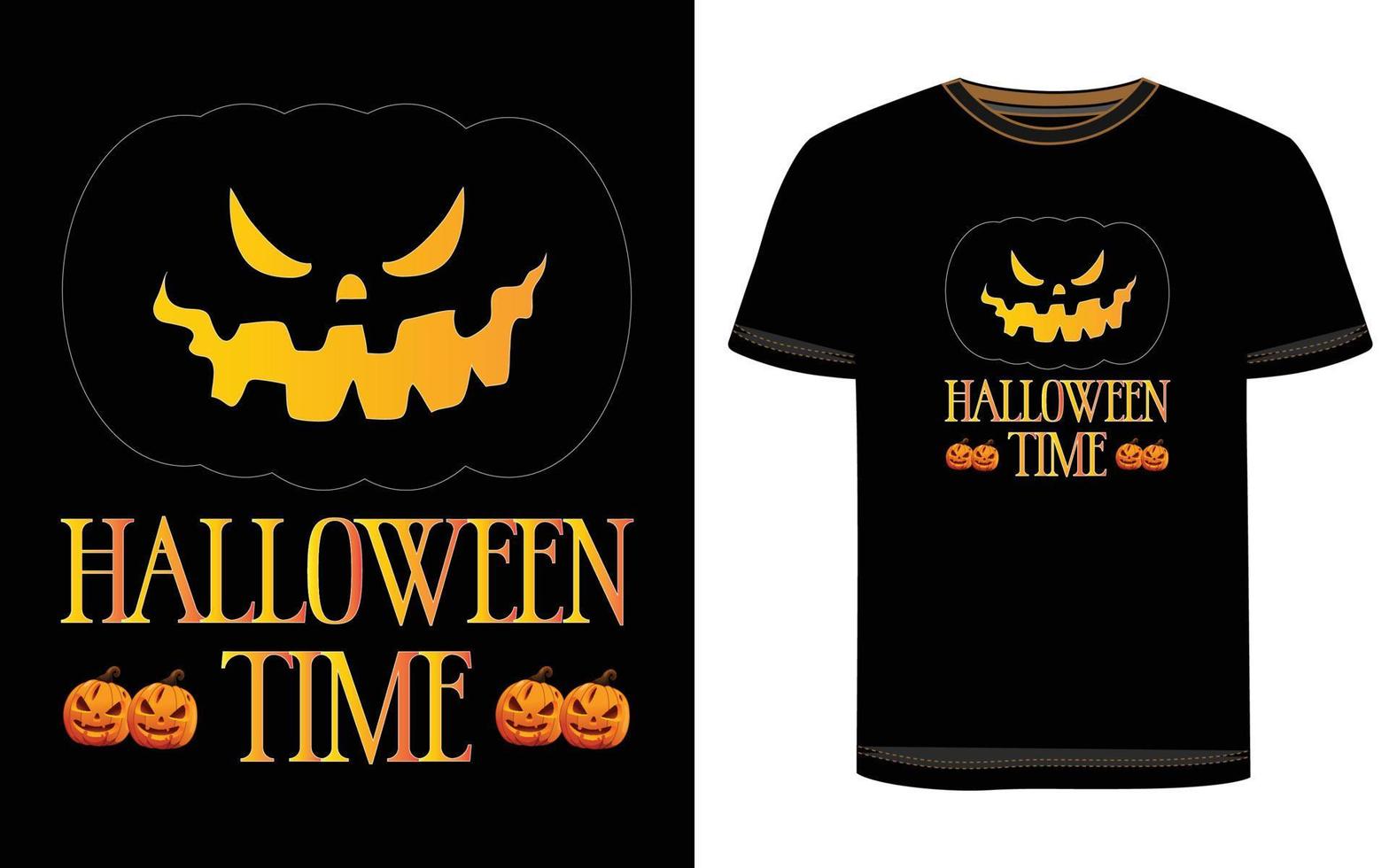 diseño de camiseta de halloween vector