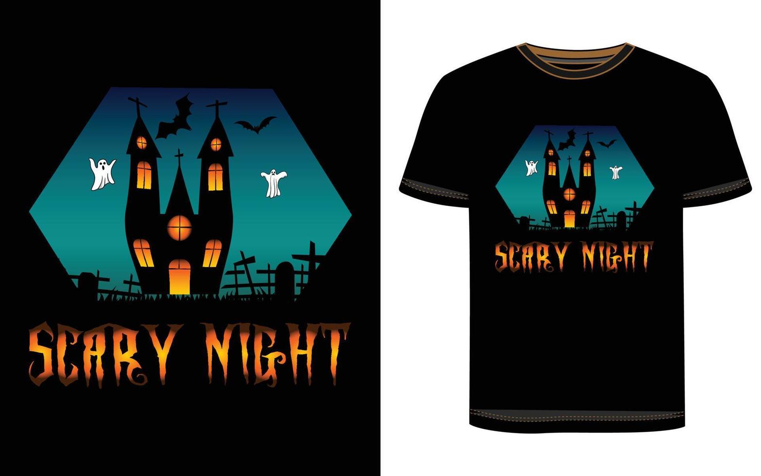 diseño de camiseta de halloween vector